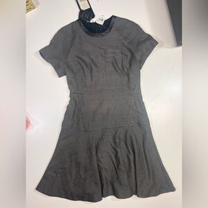 NWT rag & bone New York Watson Flare Dress Women’s Size 6 Black & White